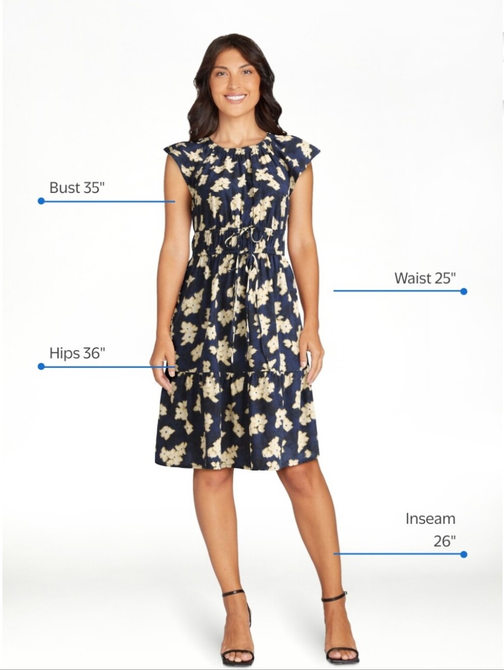 Time and Tru Women's Crewneck Mini Dress with Pockets, Size Large NWT - Picture 4 of 16